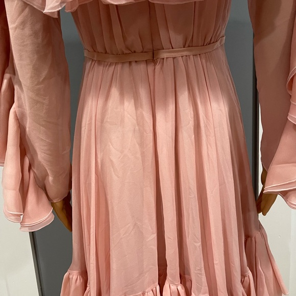 Giambattista Valli Frilled Silk Off-the-Shoulder Dress - Picture 11 of 16